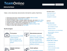 Tablet Screenshot of dokumentace.teamonline.cz